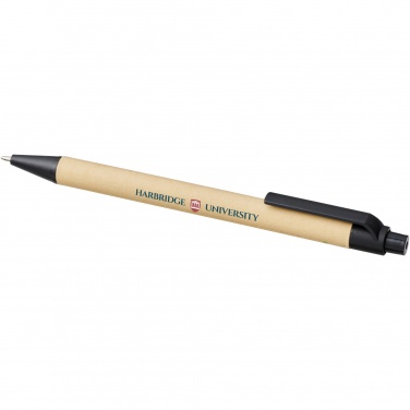 Logo trade promotional products picture of: Berk recycled carton and corn plastic ballpoint pen