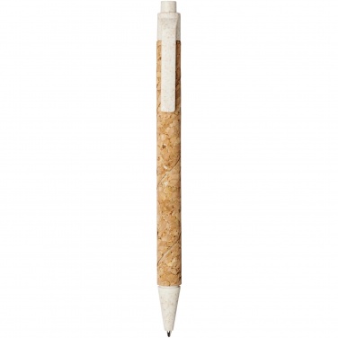 Logotrade promotional giveaways photo of: Midar cork and wheat straw ballpoint pen