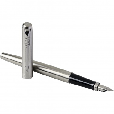 Logo trade business gifts image of: Parker Jotter stainless steel fountain pen