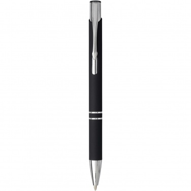 Logo trade promotional products image of: Moneta soft touch ballpoint pen