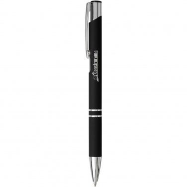 Logo trade corporate gifts image of: Moneta soft touch ballpoint pen