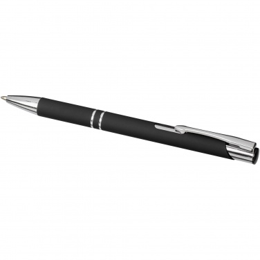 Logo trade promotional merchandise photo of: Moneta soft touch ballpoint pen