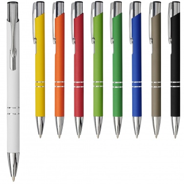 Logotrade promotional merchandise image of: Moneta soft touch ballpoint pen