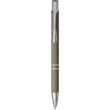 Logo trade corporate gifts image of: Moneta soft touch ballpoint pen