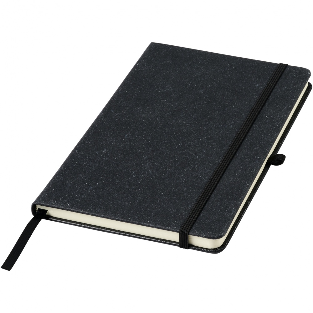 Logo trade corporate gifts image of: Atlana leather pieces notebook