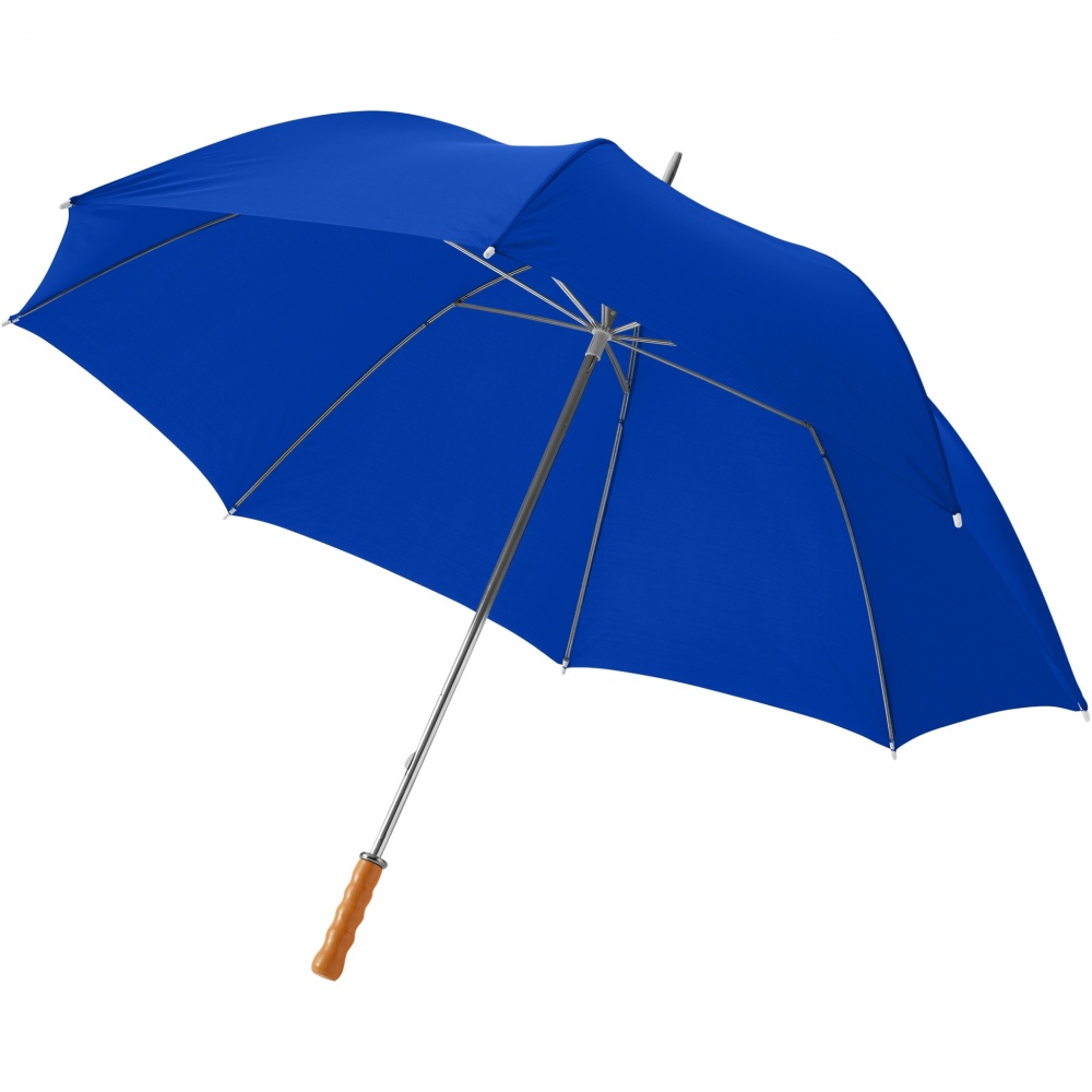 Logo trade business gift photo of: Karl 30" golf umbrella with wooden handle