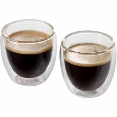 Logotrade business gift image of: Boda 2-piece glass espresso cup set