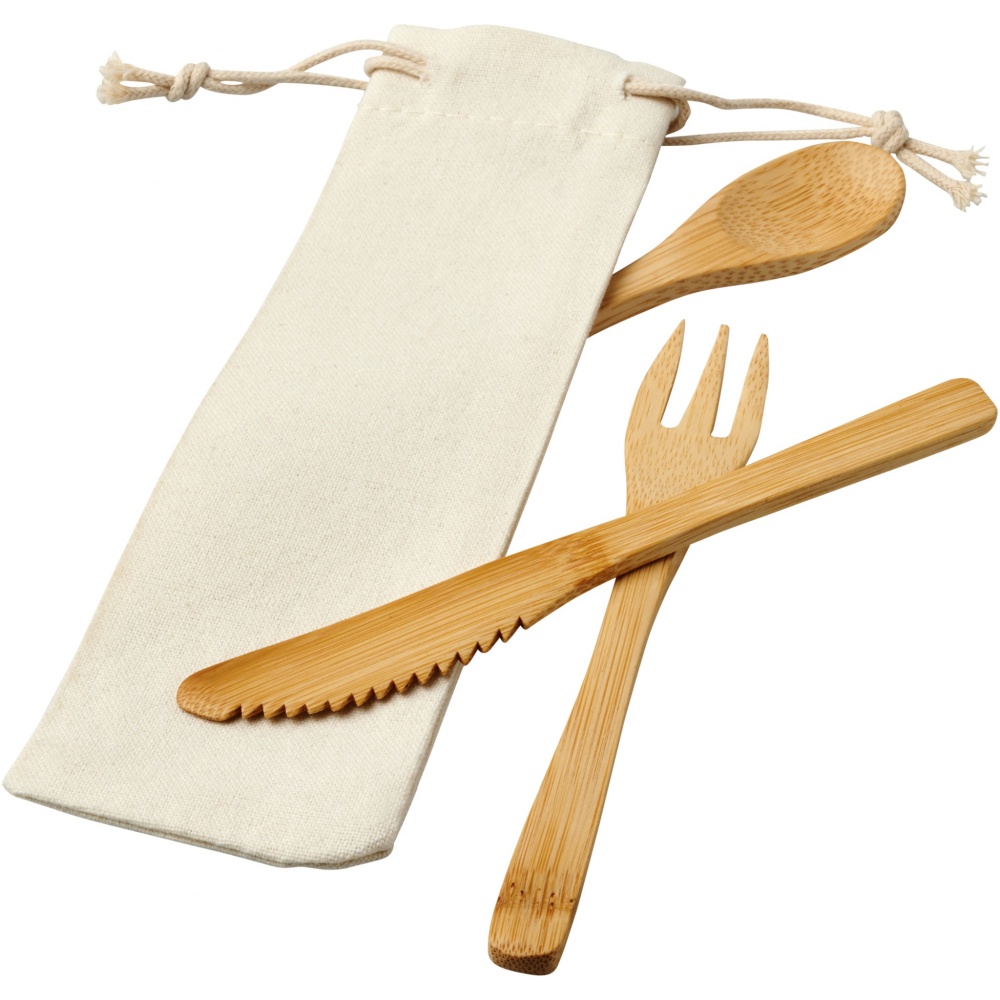 Logotrade promotional merchandise picture of: Celuk bamboo cutlery set