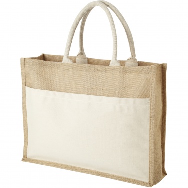 Logo trade promotional products picture of: Mumbay cotton pocket jute tote bag 18L