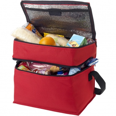 Logo trade promotional items image of: Oslo 2-zippered compartments cooler bag 13L