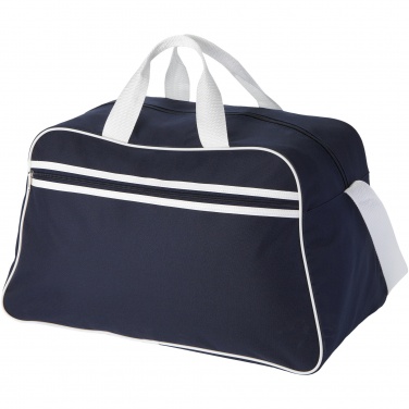 Logo trade promotional item photo of: San Jose 2-stripe sports duffel bag 30L