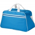 San Jose 2-stripe sports duffel bag 30L, Process blue / White