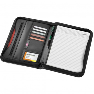 Logo trade promotional merchandise image of: Ebony A4 zippered portfolio