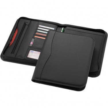 Logo trade promotional items image of: Ebony A4 zippered portfolio