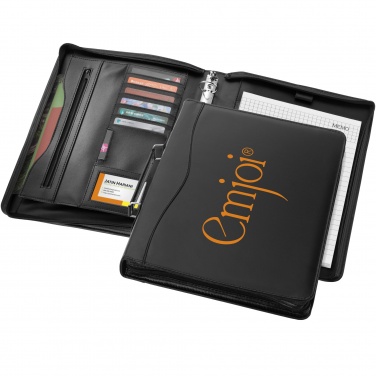 Logo trade business gift photo of: Ebony A4 briefcase portfolio