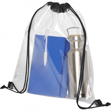 Logotrade business gift image of: Lancaster transparent drawstring bag 5L