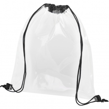 Logo trade promotional items picture of: Lancaster transparent drawstring bag 5L