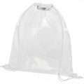 Lancaster transparent drawstring bag 5L, White / Transparent clear