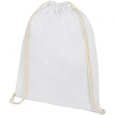 Logo trade promotional product photo of: Oregon 100 g/m² cotton drawstring bag 5L