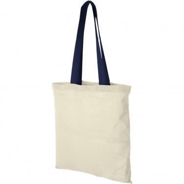 Logo trade promotional gifts picture of: Nevada 100 g/m² cotton tote bag coloured handles 7L