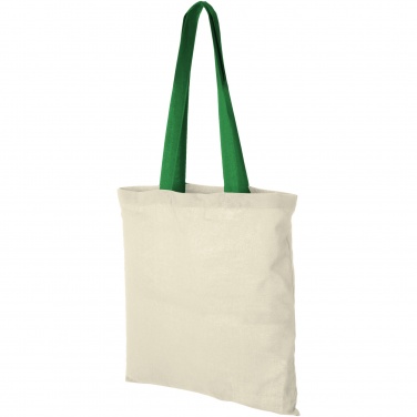 Logotrade advertising product image of: Nevada 100 g/m² cotton tote bag coloured handles 7L