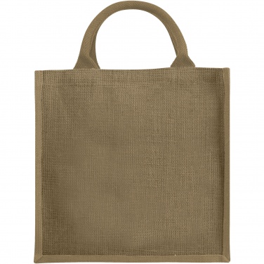 Logo trade promotional giveaways image of: Chennai jute tote bag 16L