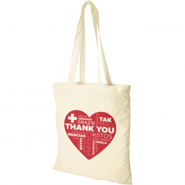 Logo trade promotional merchandise picture of: Madras 140 g/m² cotton tote bag 7L