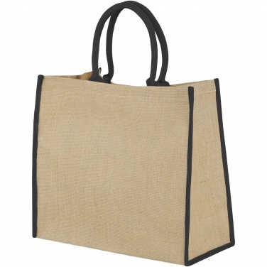 Logo trade advertising products picture of: Harry coloured edge jute tote bag 25L