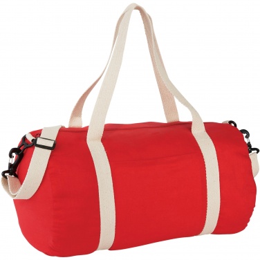 Logo trade promotional merchandise photo of: Cochichuate cotton barrel duffel bag 25L