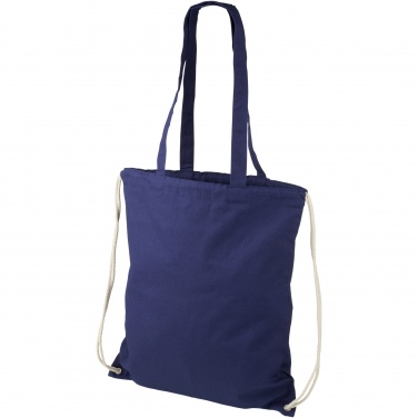 Logo trade promotional giveaway photo of: Eliza 240 g/m² cotton drawstring bag 6L