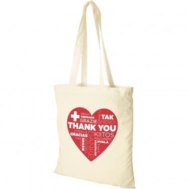 Logo trade advertising product photo of: Peru 180 g/m² cotton tote bag 7L