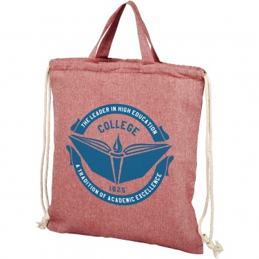 Logo trade promotional gift photo of: Pheebs 150 g/m² recycled drawstring bag 6L