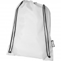 Oriole RPET drawstring bag 5L, White