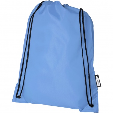 Logo trade corporate gifts image of: Oriole RPET drawstring bag 5L