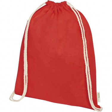 Logotrade promotional products photo of: Orissa 100 g/m² organic cotton drawstring bag 5L