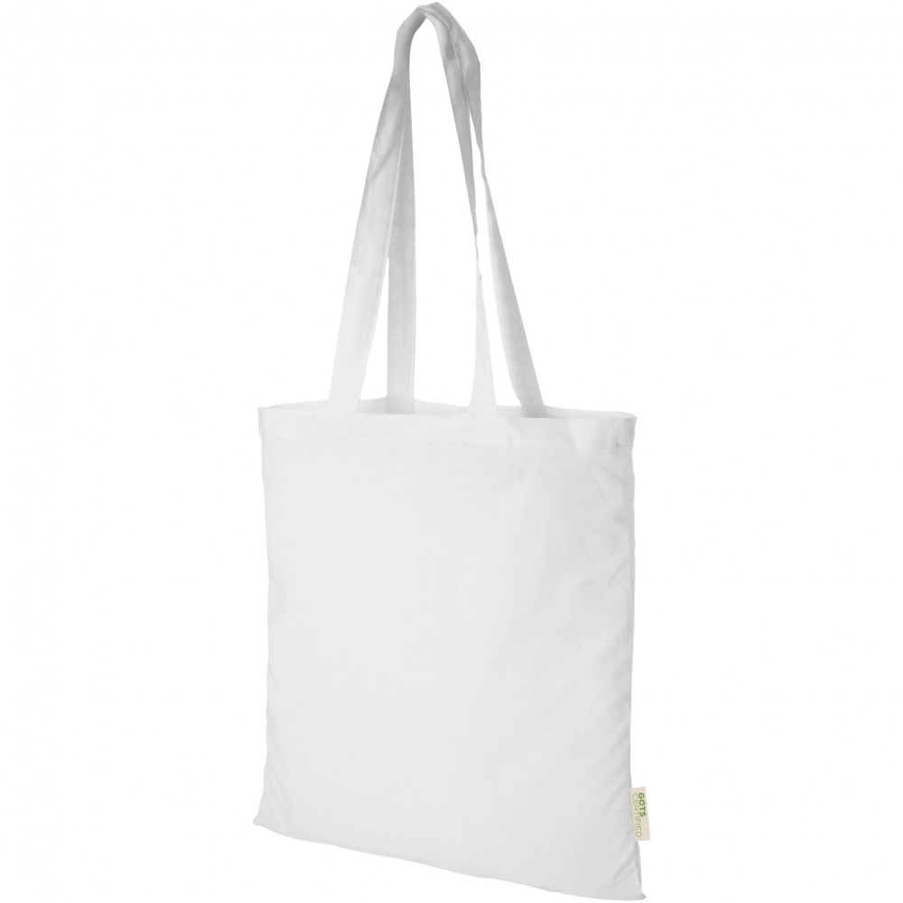 Logo trade promotional gifts picture of: Orissa 100 g/m² organic cotton tote bag 7L