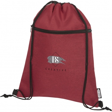 Logo trade promotional gifts picture of: Ross RPET drawstring bag 5L