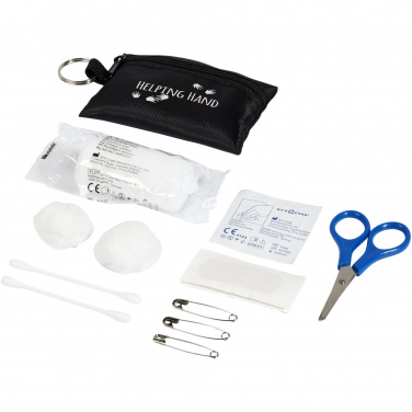 Logo trade promotional merchandise photo of: Valdemar 16-piece first aid keyring pouch