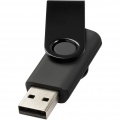 Rotate-metallic 4GB USB flash drive, Solid black