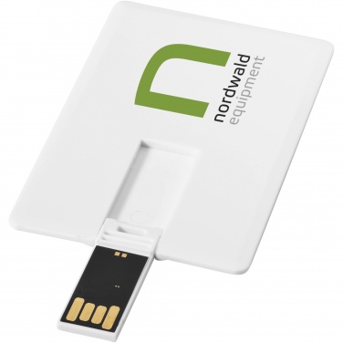 Logotrade promotional product image of: Slim card-shaped 2GB USB flash drive