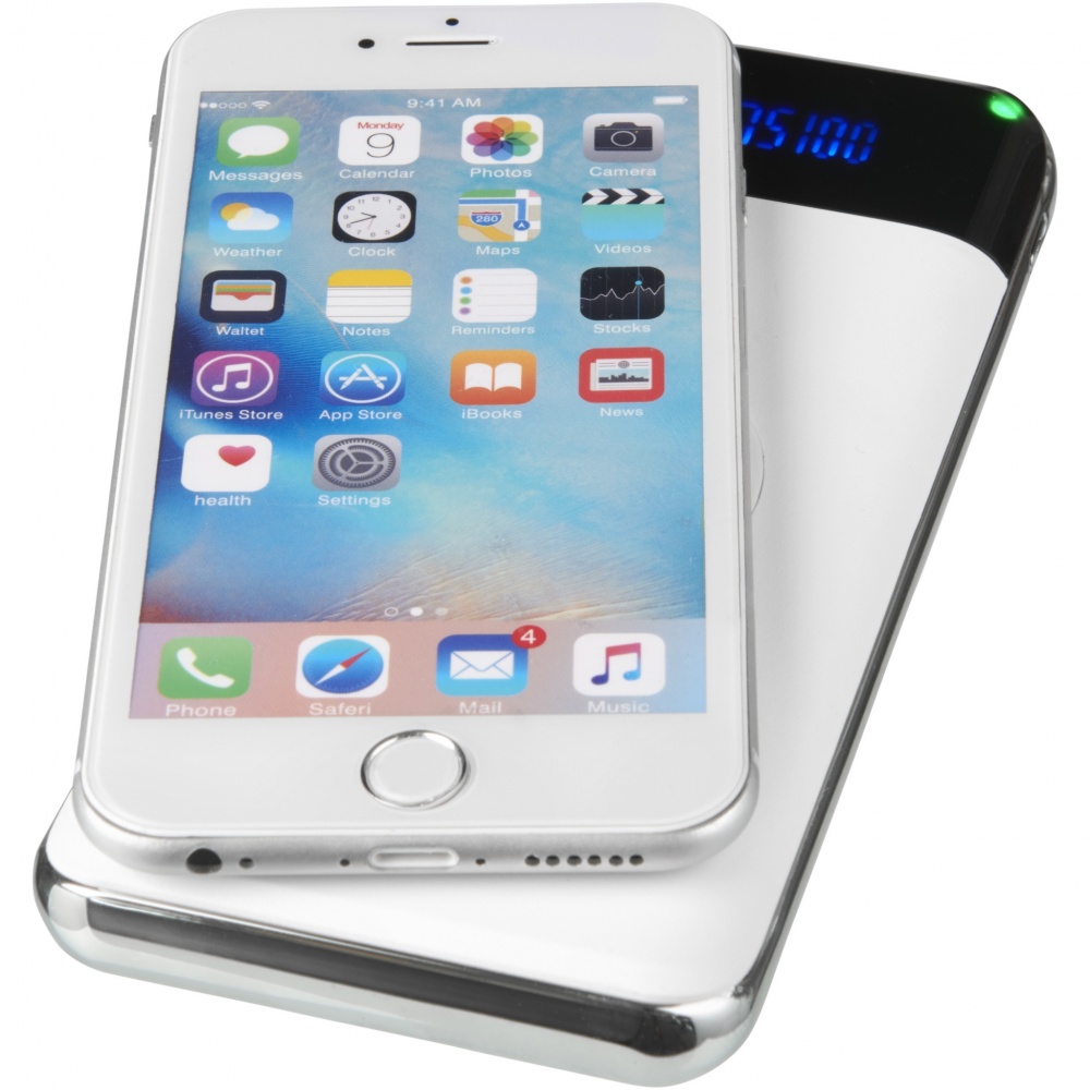 Logo trade promotional item photo of: Constant 10.000 mAh wireless power bank with LED