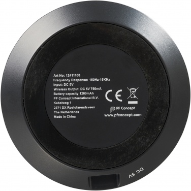 Logotrade promotional merchandise image of: Fiber 3W wireless charging Bluetooth® speaker