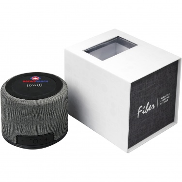 Logotrade promotional gift picture of: Fiber 3W wireless charging Bluetooth® speaker