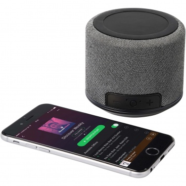 Logo trade advertising products picture of: Fiber 3W wireless charging Bluetooth® speaker