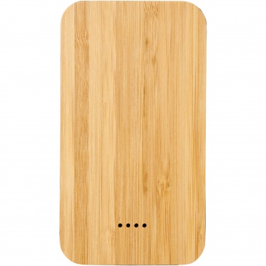 Logotrade advertising product image of: Future 6000 mAh bamboo/fabric wireless power bank