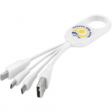 Logo trade promotional gift photo of: Troup 4-in-1 charging cable with type-C tip