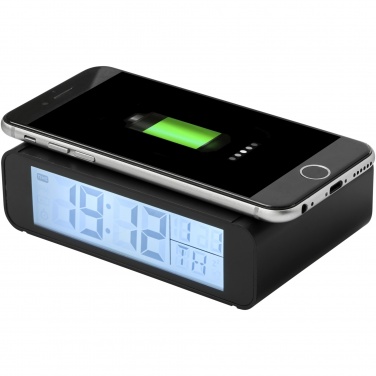 Logotrade promotional gift picture of: Seconds 5W wireless charging clock