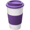 Americano® 350 ml insulated tumbler with grip, White / Purple