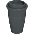 Americano® 350 ml insulated tumbler with grip, Grey