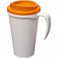 Americano® Grande 350 ml insulated mug, White / Orange